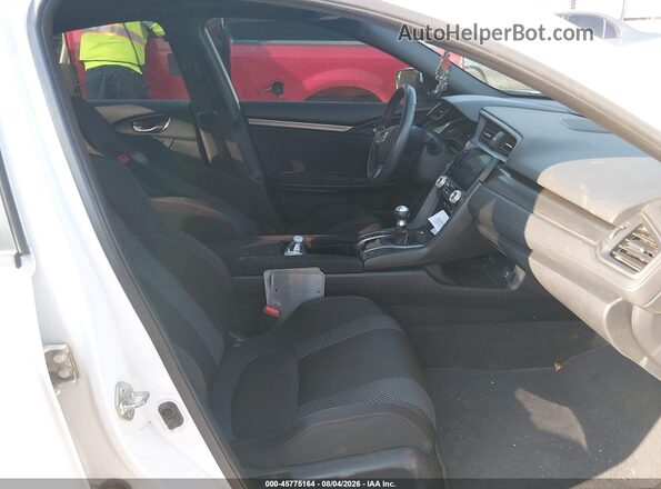2HGFC1E55JH707315 2018 HONDA CIVIC Белый Вид салона спереди
