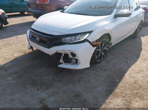 2HGFC1E55JH707315 2018 HONDA CIVIC Белый Вид спереди