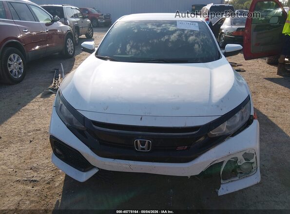 2HGFC1E55JH707315 2018 HONDA CIVIC Белый Вид задней части салона