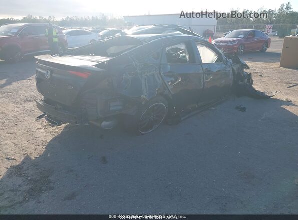 2HGFC1E55LH705647 2020 HONDA CIVIC Black Հետևի աջ
