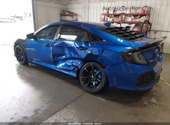 2HGFC1E56KH702612 2019 HONDA CIVIC Синий Задняя левая четверть