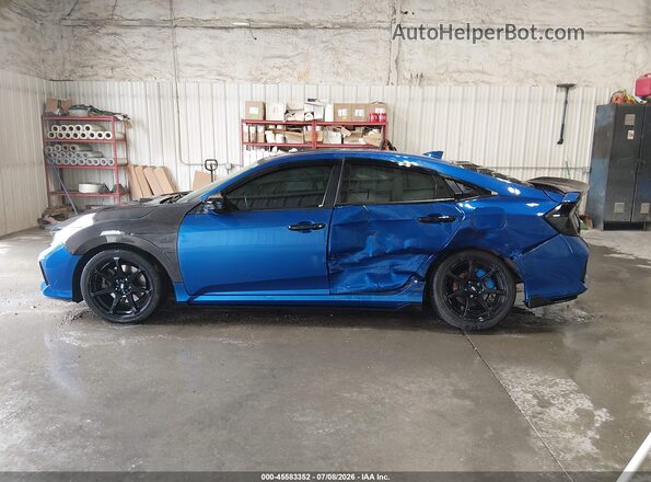 2HGFC1E56KH702612 2019 HONDA CIVIC Синий Панорамный вид салона 360°