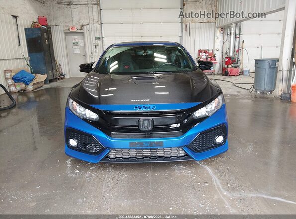 2HGFC1E56KH702612 2019 HONDA CIVIC Синий Вид щитка приборов