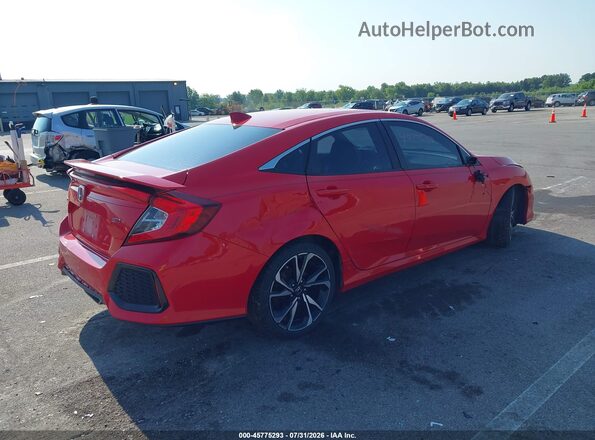 2HGFC1E56KH708197 2019 HONDA CIVIC Red Trasero derecho