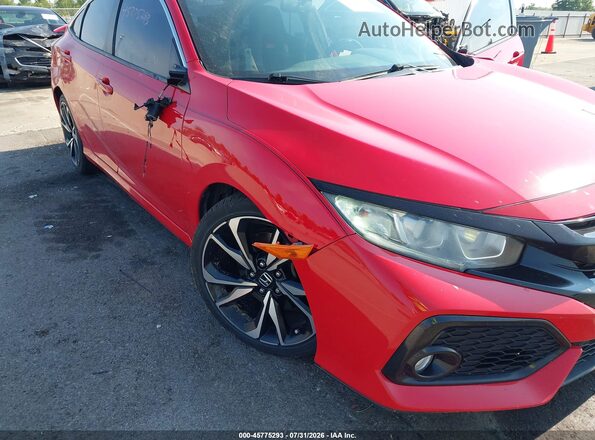 2HGFC1E56KH708197 2019 HONDA CIVIC Red Vista frontal