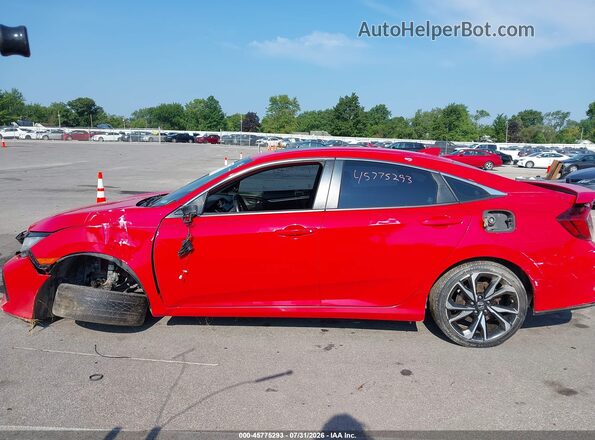 2HGFC1E56KH708197 2019 HONDA CIVIC Red Vista interior de 360 grados