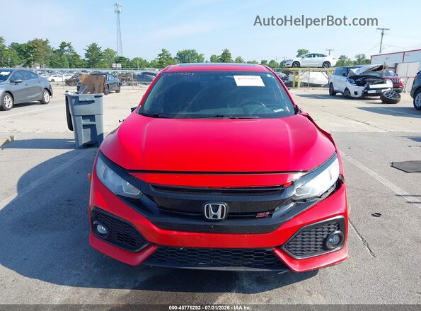 2HGFC1E56KH708197 2019 HONDA CIVIC Red Vista del cuadro de instrumentos