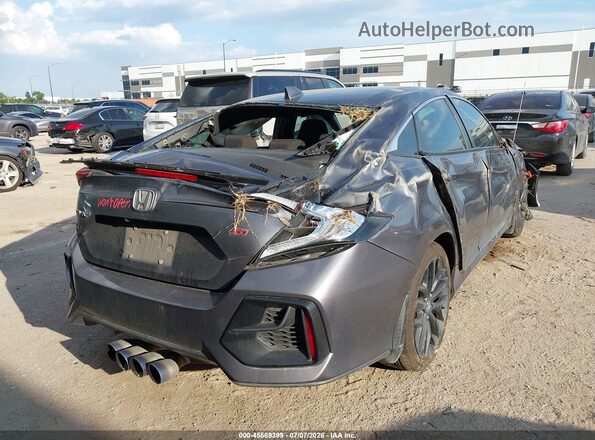 2HGFC1E56LH701669 2020 HONDA CIVIC Gray Trasero derecho