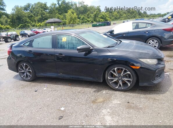 2HGFC1E57JH706523 2018 HONDA CIVIC Black Вид задньої частини салону