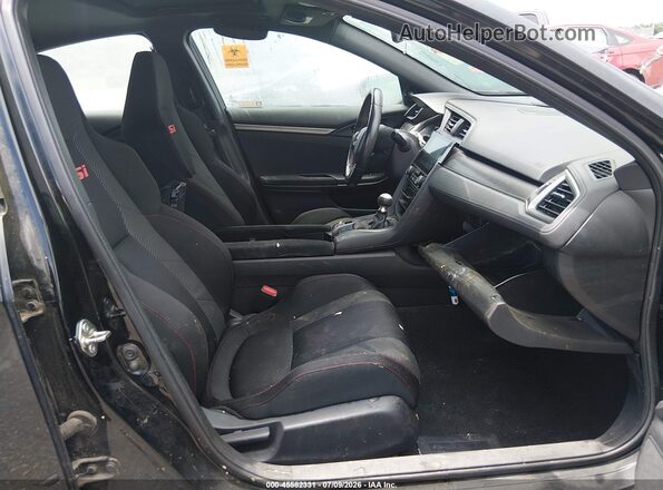 2HGFC1E57JH706523 2018 HONDA CIVIC Black Вид салону спереду