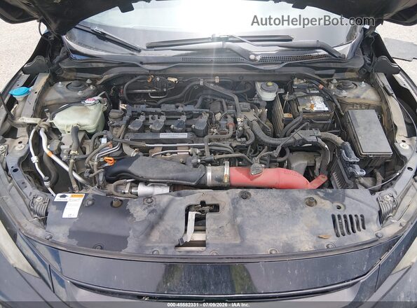 2HGFC1E57JH706523 2018 HONDA CIVIC Black Вид ззаду