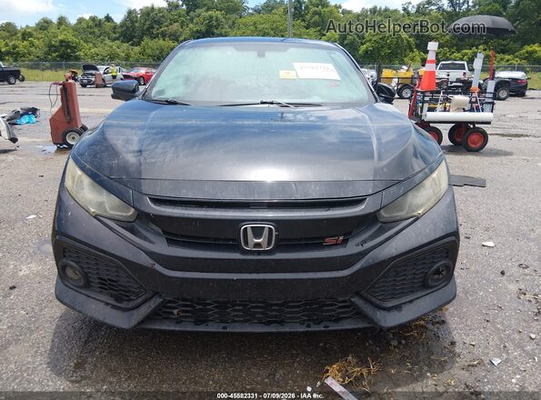 2HGFC1E57JH706523 2018 HONDA CIVIC Black Вид щитка приладів