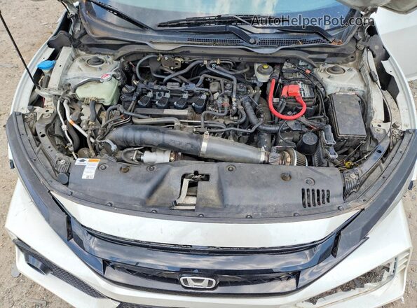 2HGFC1E58JH702660 2018 HONDA CIVIC White Вид задньої частини салону
