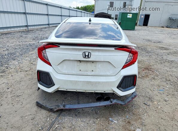 2HGFC1E58JH702660 2018 HONDA CIVIC White Вид ззаду