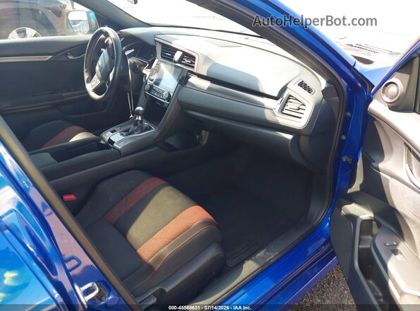 2HGFC1E58LH707487 2020 HONDA CIVIC Blue წინა სალონის ხედი