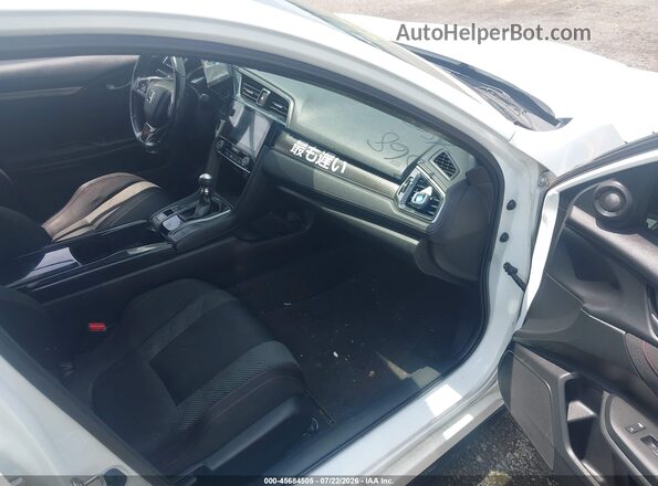 2HGFC1E59JH705938 2018 HONDA CIVIC White წინა სალონის ხედი