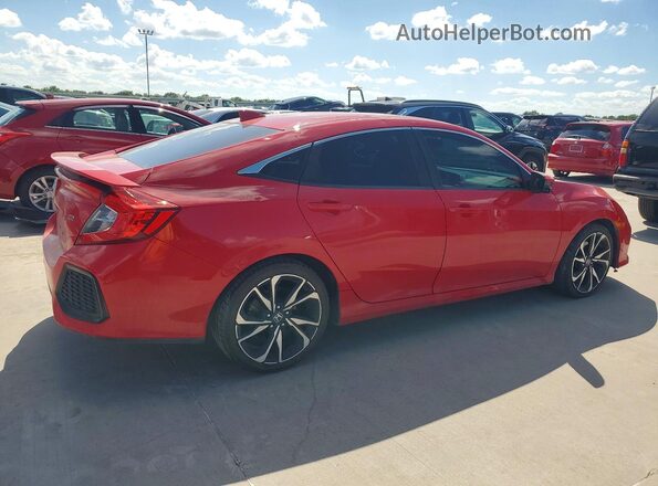 2HGFC1E59KH707142 2019 HONDA CIVIC Red უკანა მარჯვენა