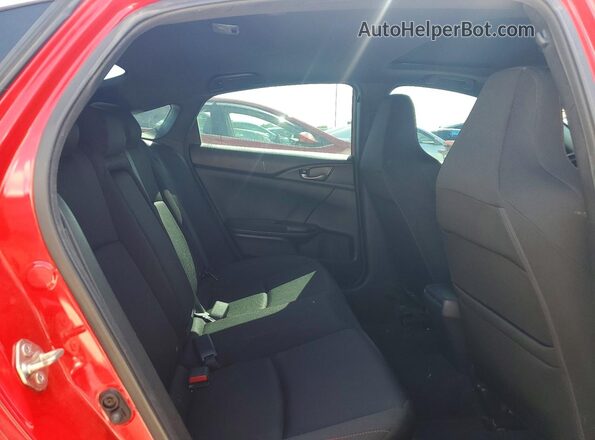 2HGFC1E59KH707142 2019 HONDA CIVIC Red უკანა სავარძლების ხედი