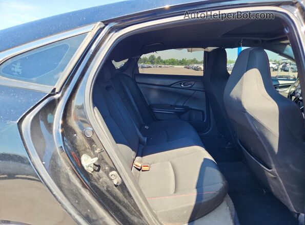 2HGFC1E5XKH708123 2019 HONDA CIVIC Black უკანა სავარძლების ხედი