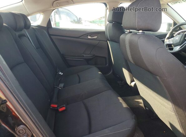 2HGFC1F30GH650916 2016 HONDA CIVIC Black უკანა სავარძლების ხედი