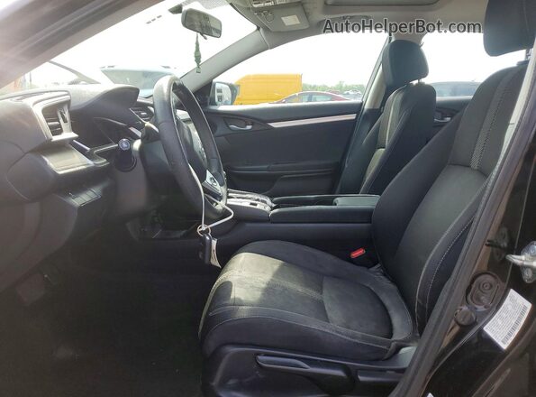2HGFC1F31HH657004 2017 HONDA CIVIC Black Widok wnętrza z przodu