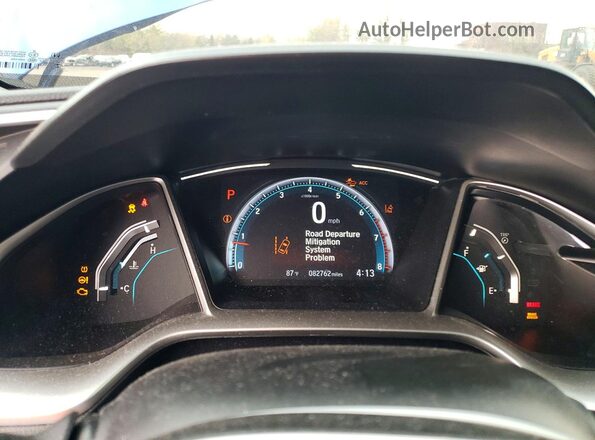 2HGFC1F31MH701349 2021 HONDA CIVIC Синий Вид щитка приборов