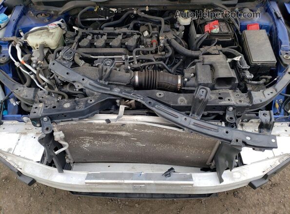 2HGFC1F31MH701349 2021 HONDA CIVIC Синий Вид задней части салона