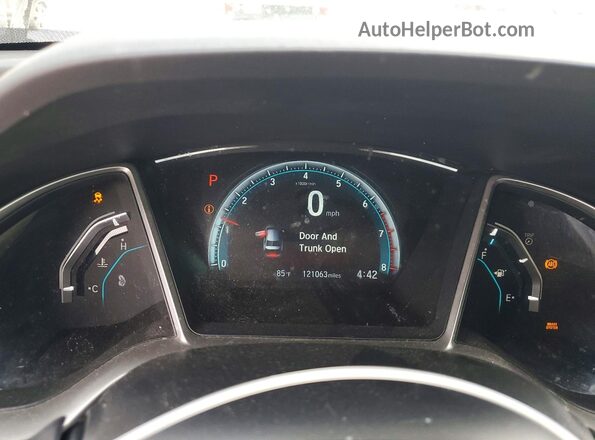 2HGFC1F32JH645451 2018 HONDA CIVIC Gray Instrument cluster view
