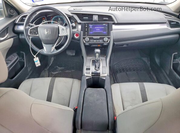 2HGFC1F32JH645451 2018 HONDA CIVIC Gray Dashboard view