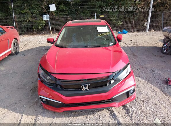 2HGFC1F32LH682423 2020 HONDA CIVIC Red Widok zestawu wskaźników