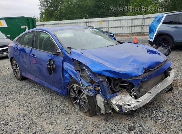 2HGFC1F33GH654667 2016 HONDA CIVIC Blue წინა მარჯვენა