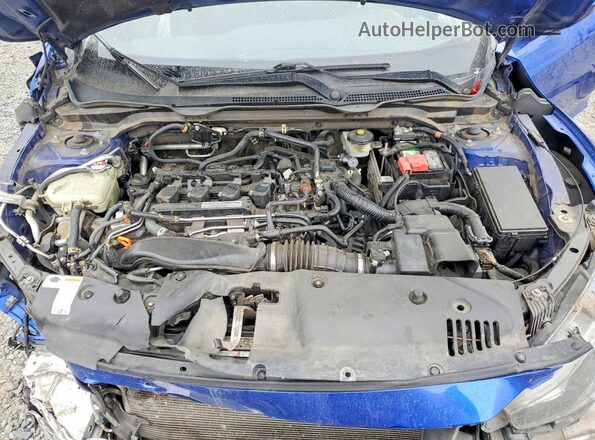 2HGFC1F33GH654667 2016 HONDA CIVIC Blue უკანა სალონის ხედი