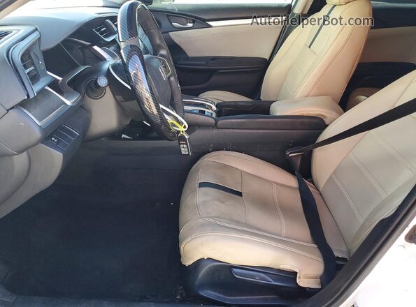 2HGFC1F33HH645548 2017 HONDA CIVIC White წინა სალონის ხედი