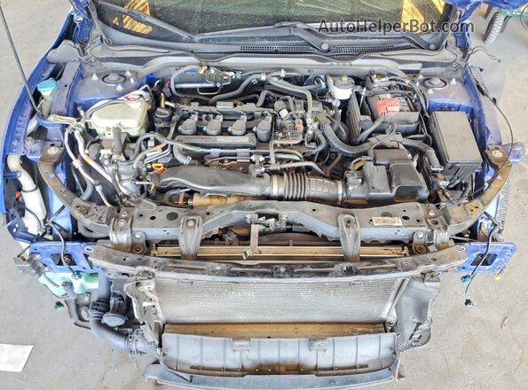 2HGFC1F33HH646604 2017 HONDA CIVIC Blue Вид задньої частини салону