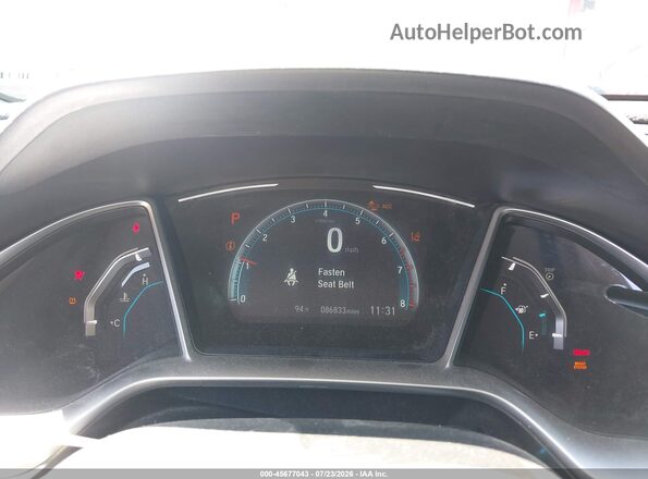 2HGFC1F33MH704382 2021 HONDA CIVIC Gray Հետևի նստատեղերի տեսք