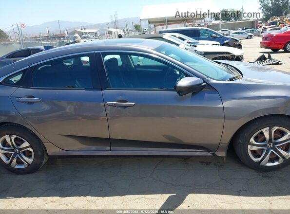 2HGFC1F33MH704382 2021 HONDA CIVIC Gray Սալոնի հետևի տեսք