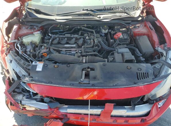 2HGFC1F34GH636078 2016 HONDA CIVIC Red Вид задньої частини салону