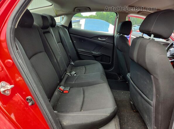 2HGFC1F34GH657528 2016 HONDA CIVIC Red Rear seats view