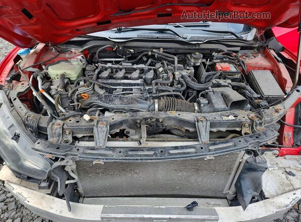 2HGFC1F34GH657528 2016 HONDA CIVIC Red Rear interior view