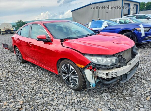 2HGFC1F34GH657528 2016 HONDA CIVIC Red Front right