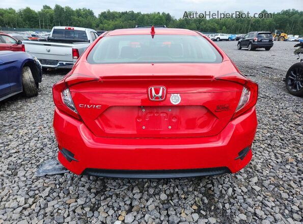 2HGFC1F34GH657528 2016 HONDA CIVIC Red Rear view