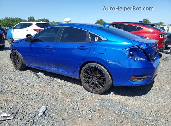 2HGFC1F34HH640200 2017 HONDA CIVIC Blue Trasero izquierdo