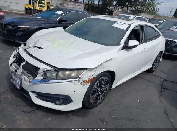 2HGFC1F35HH656065 2017 HONDA CIVIC White Առջևի ձախ երեք քառորդ տեսարան