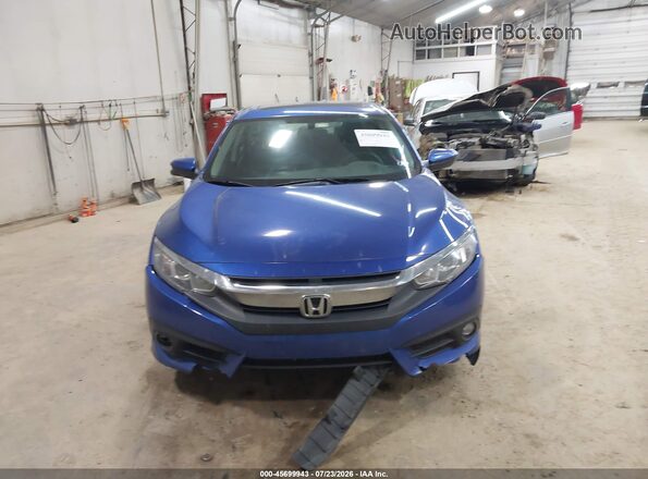 2HGFC1F35HH656955 2017 HONDA CIVIC Blue Instrument cluster view