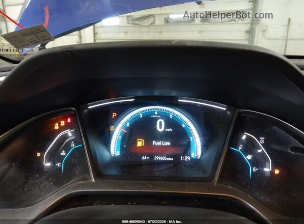 2HGFC1F35HH656955 2017 HONDA CIVIC Blue Rear seats view