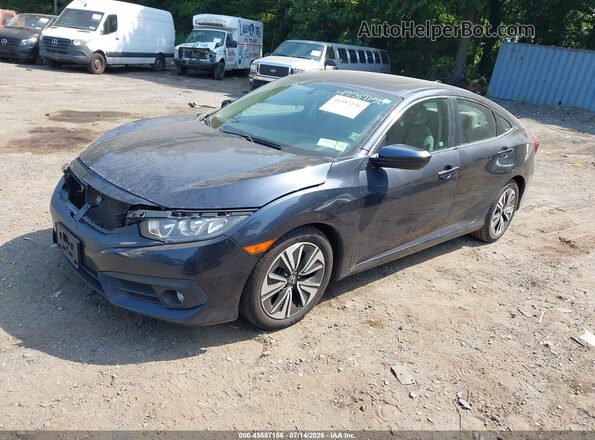 2HGFC1F35HH657135 2017 HONDA CIVIC Blue Առջևի ձախ երեք քառորդ տեսարան