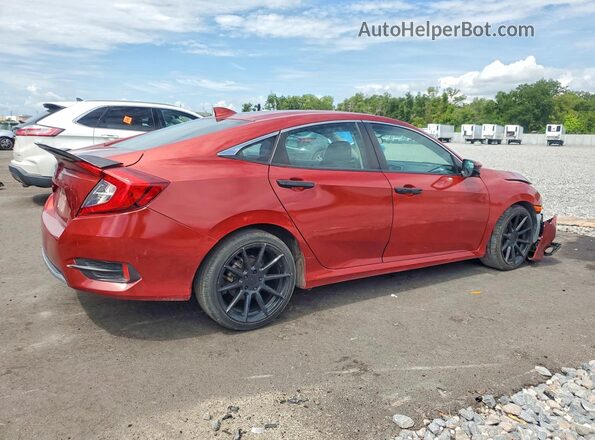 2HGFC1F35MH706084 2021 HONDA CIVIC Red Հետևի աջ