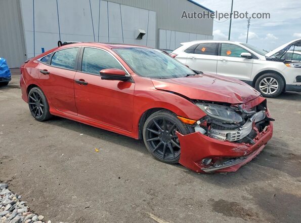 2HGFC1F35MH706084 2021 HONDA CIVIC Red Առջևի աջ
