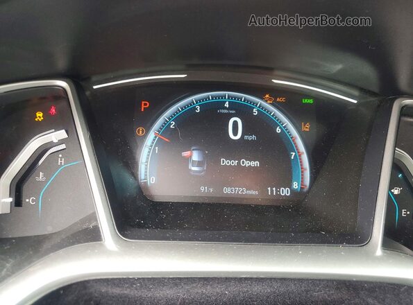 2HGFC1F35MH706084 2021 HONDA CIVIC Red Սարքավորումների վահանակի տեսք