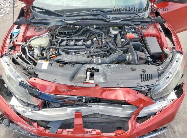 2HGFC1F35MH706084 2021 HONDA CIVIC Red Սալոնի հետևի տեսք